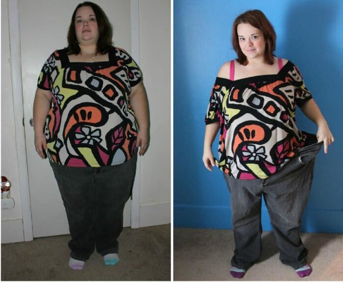 przed i po diecie gryczanej fot. 1