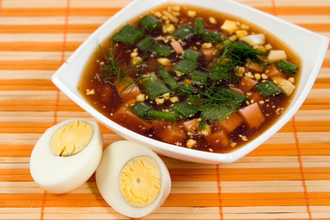 zupa białkowa z jajkiem na dietę białkową